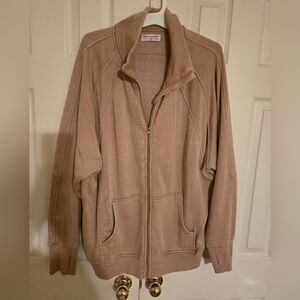 Discount Divas Tan Zip-Up Jacket